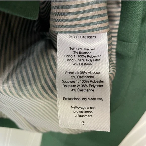 Veronica Beard Green Suit with Kona Dickey Jacket and Wide-Leg Pants (Like new) - Picture 12 of 14